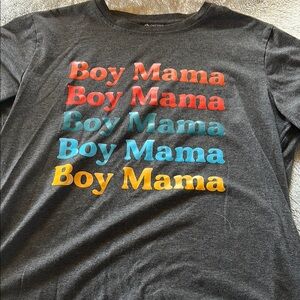 Gray 'Boy Mama' Graphic T-Shirt
